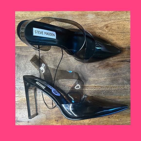 Steve Madden | Shoes | Steve Madden Pointed A Acrylic Heels | Poshmark